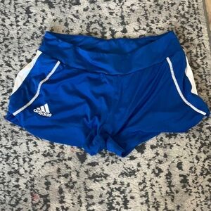 Blue Adidas shorts